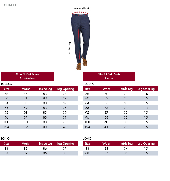 van sizes chart