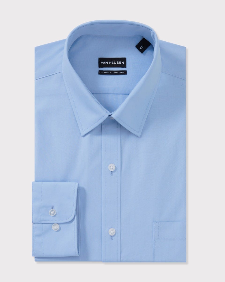 <p style="text-align: left;"> <a href="/classic-relaxed-fit-shirt-solid-colour-blue-a101_bsky" style="color: #000000;">Solid Colour Poplin Shirt - Wrinkle Free</a> </p>